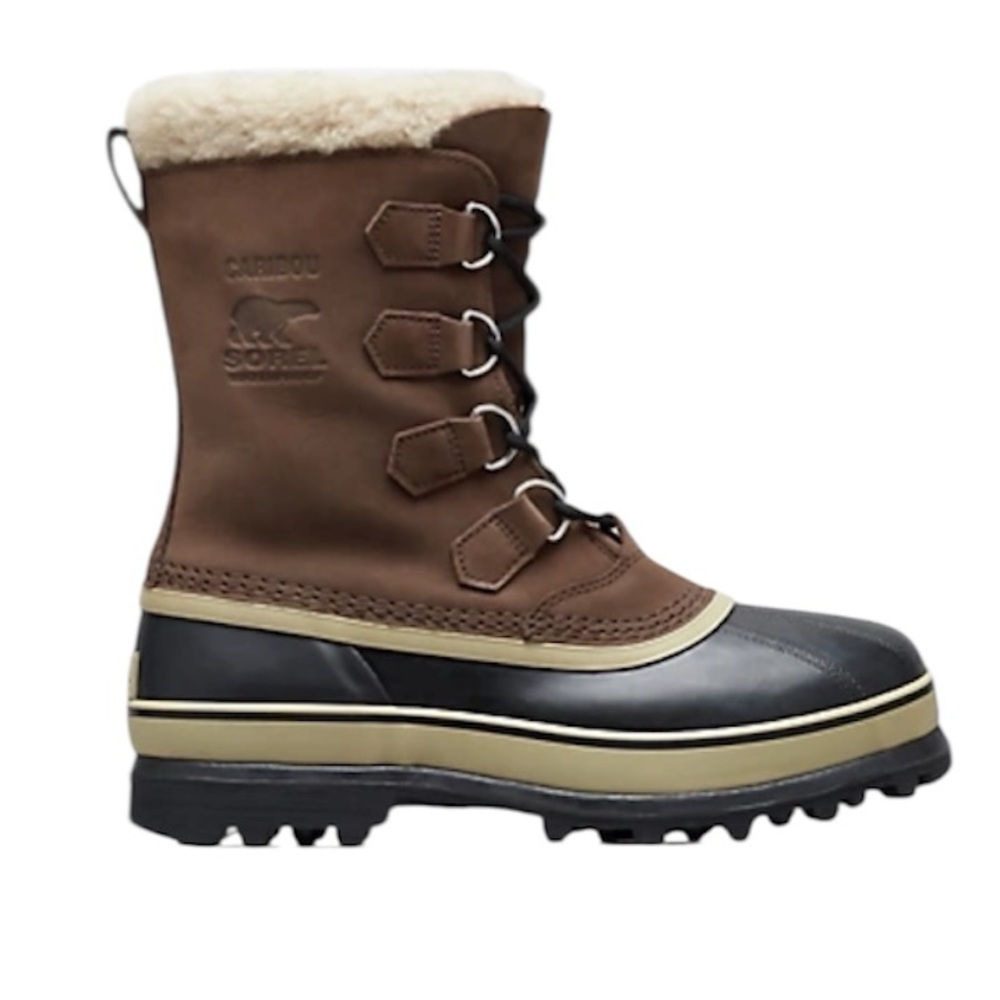 NWT SOREL Caribou Shell Waterproof Boots. Size 13. Natural rubber
